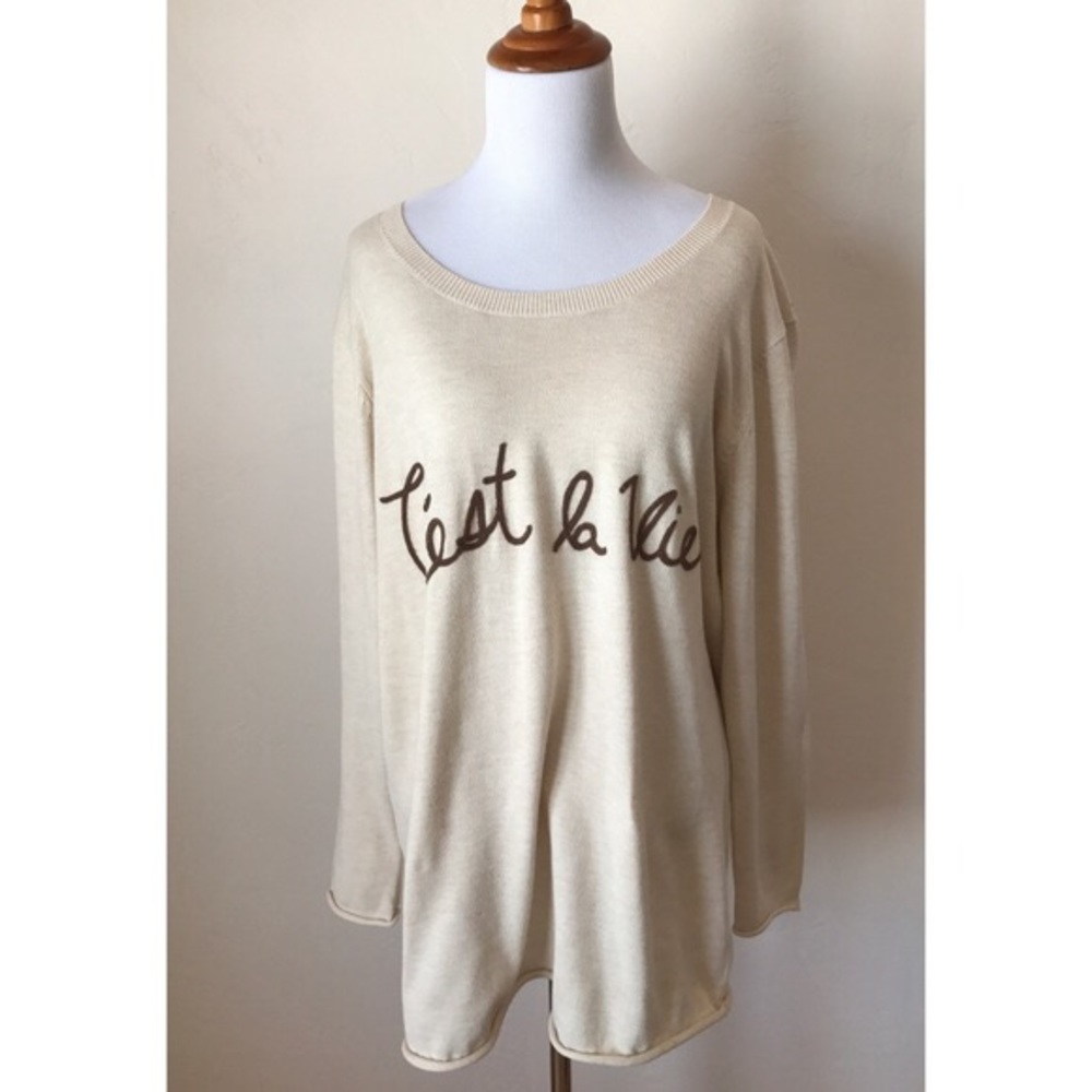 Loveriche C’est La Vie Oversize Sweater Pullover